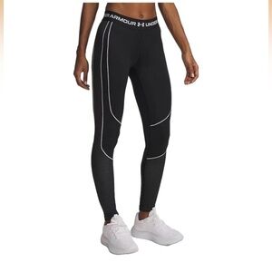 Under Armour Women's Black and White Leggings new size large